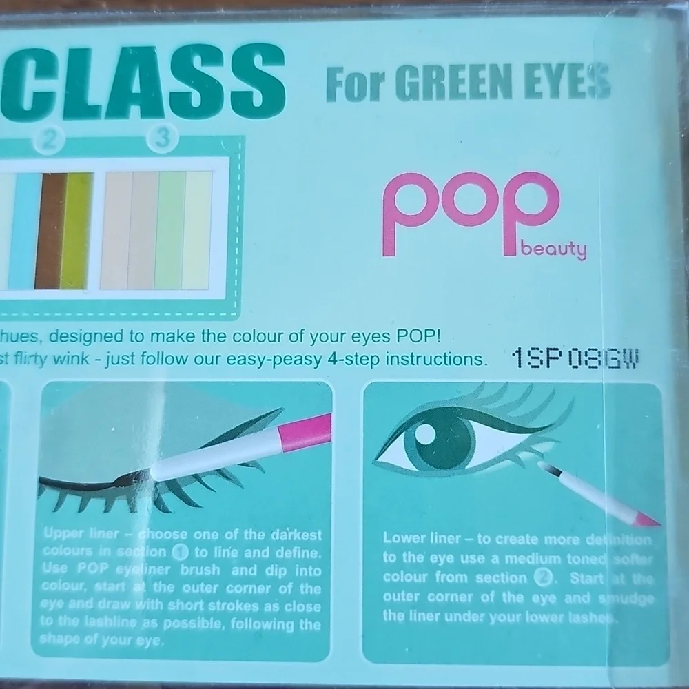 Vintage Pop Beauty Green Eyes Eyeshadow Palette - Collector's Item - Never Used